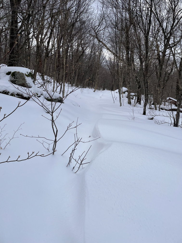 Bigger snow drift