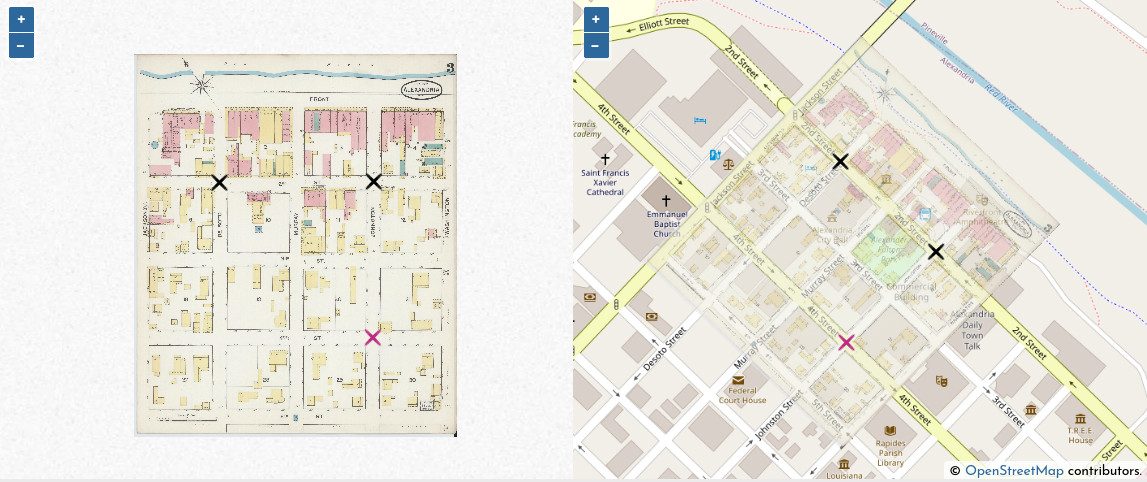 Georeferencing a map on OIM